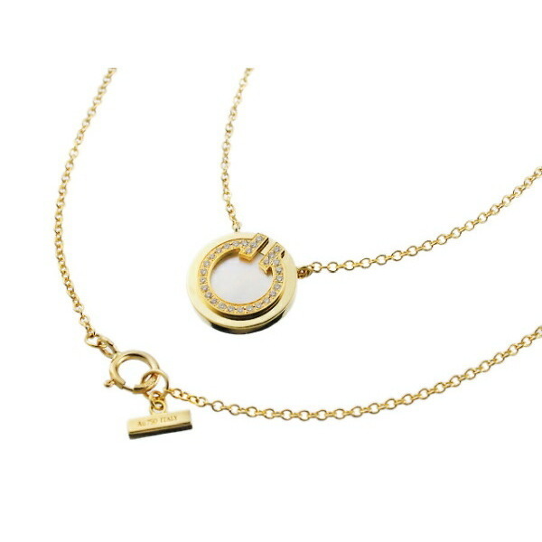 Tiffany T Two Circle Diamond Mother Of Pearl Necklace Yellow Gold Tiffany T Two Circle Diamond Mother Of Pearl Necklace Yellow Gold